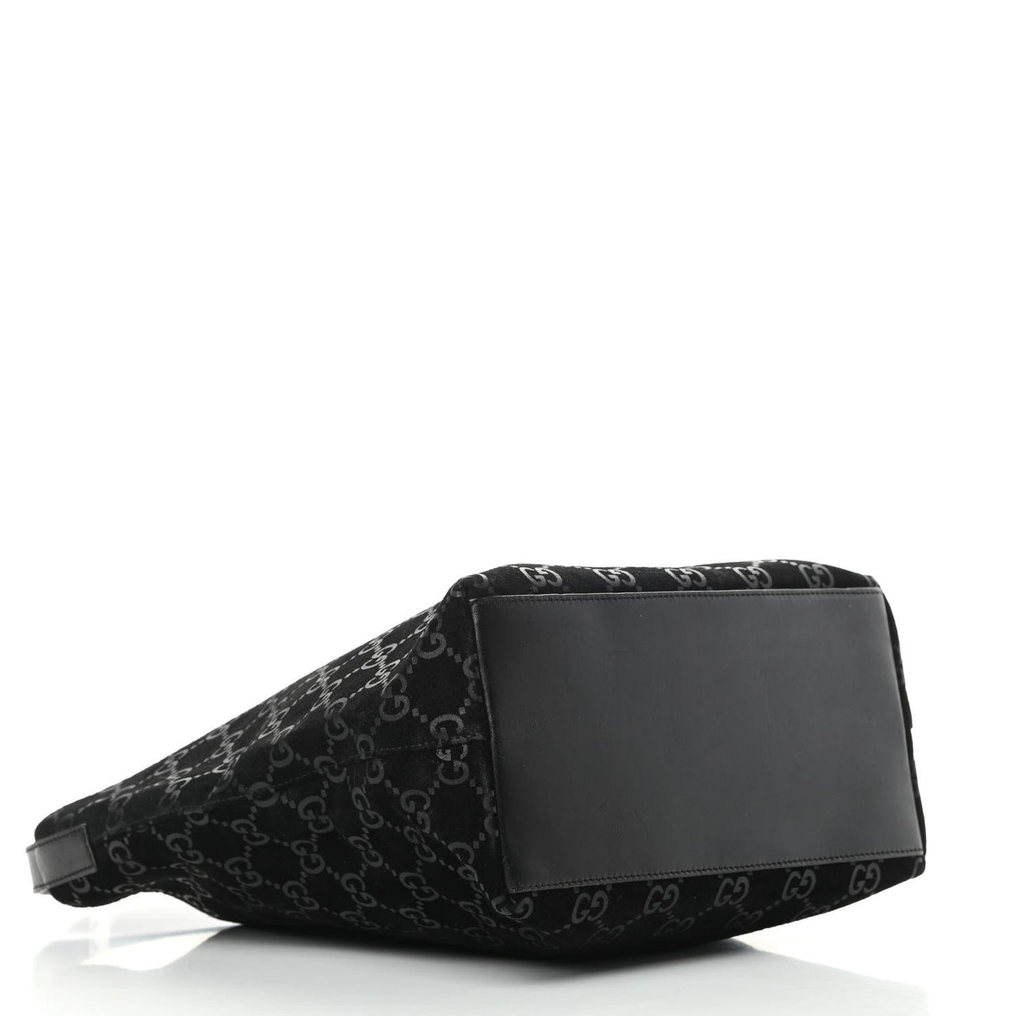 Suede Monogram Hobo Black
