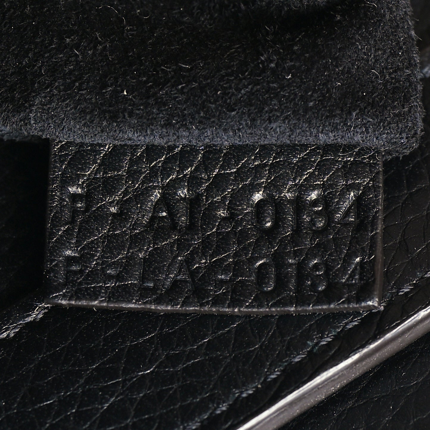 Drummed Calfskin Micro Luggage Black