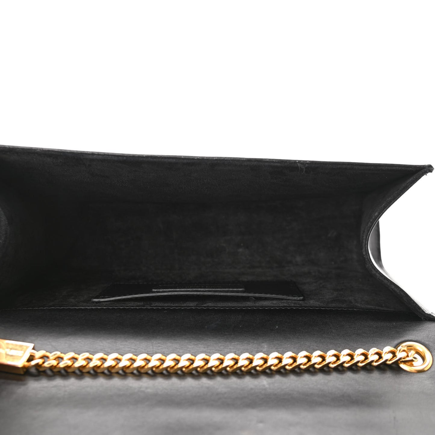 Smooth Calfskin Medium Classic Monogram Kate Tassel Satchel Black