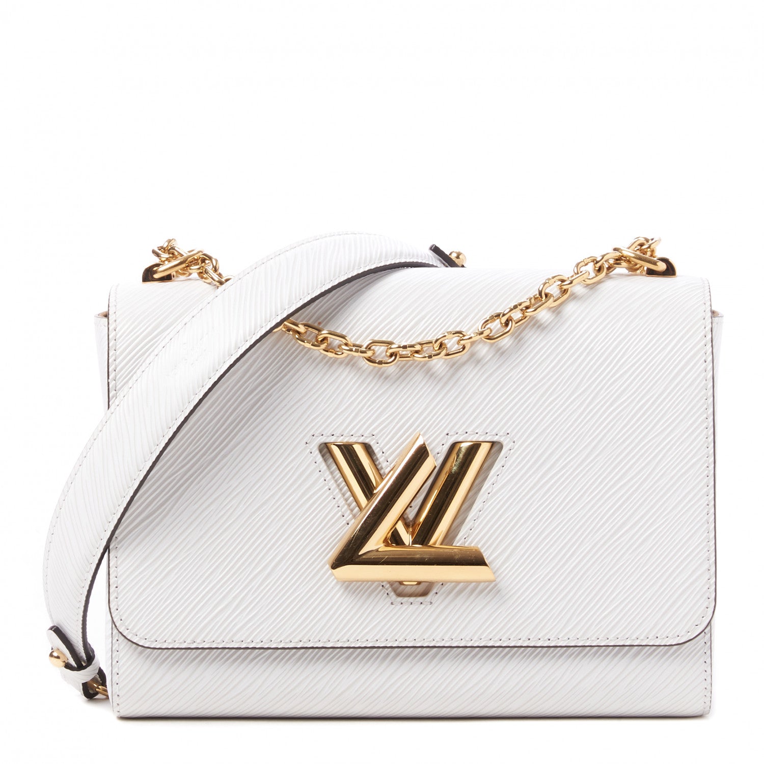 Louis Vuitton Epi Twist Shoulder Bag MM White 1 of 8