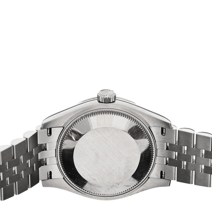 Rolex Stainless Steel 18K White Gold Diamond 31mm Oyster Perpetual Datejust Watch Aubergine Roman 278274 4 of 5