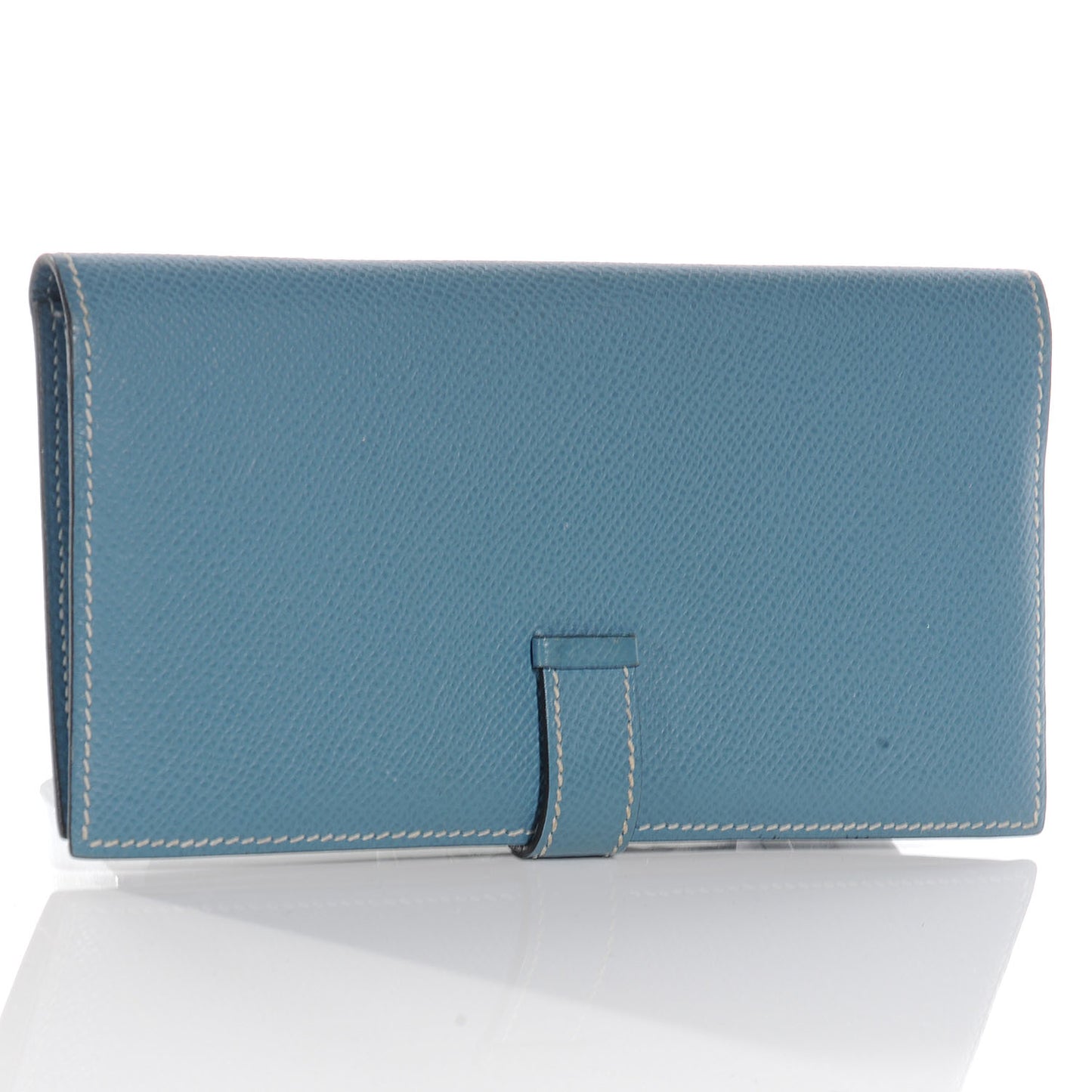 Epsom Leather Bearn Wallet Blue Jean