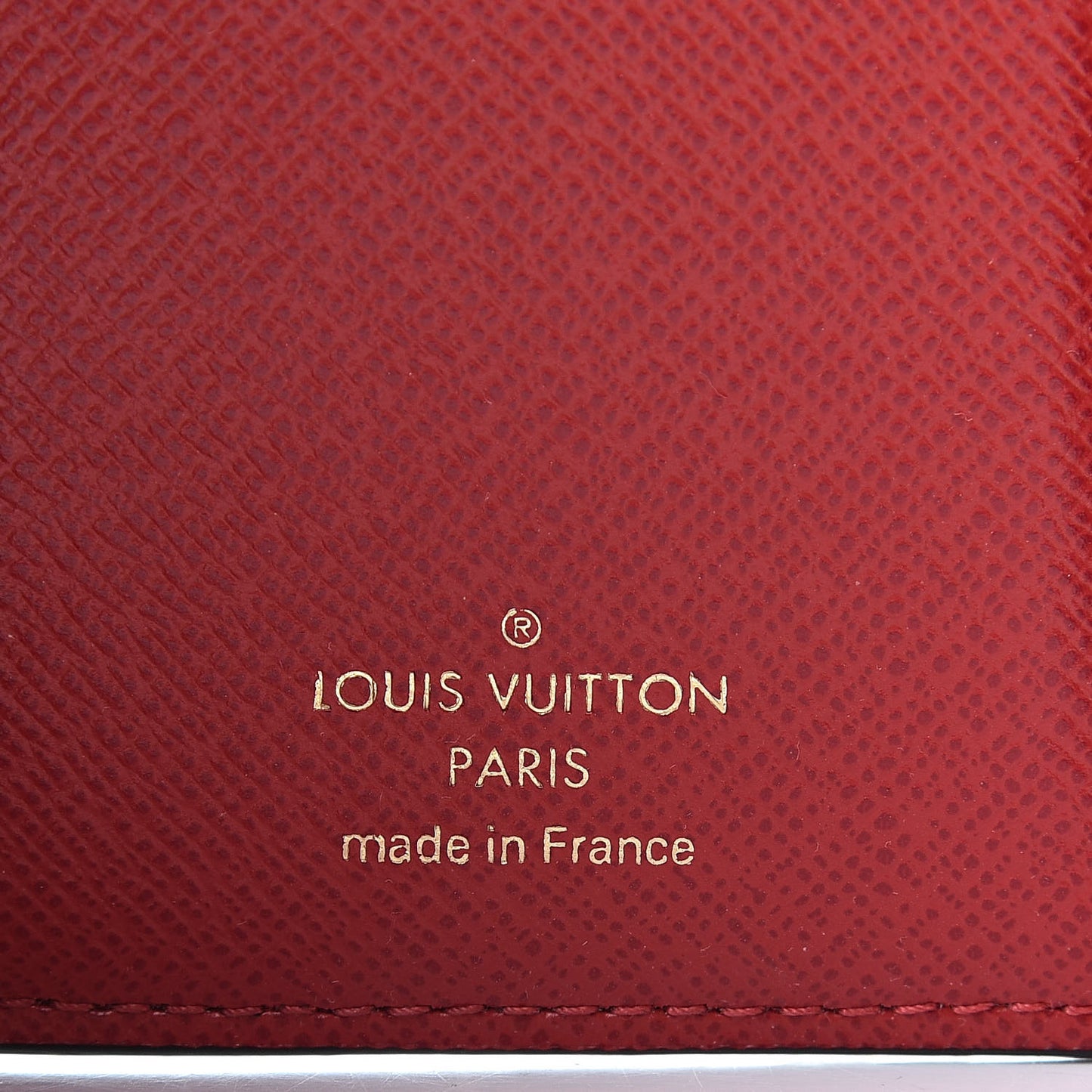 Damier Ebene Victorine Wallet Red