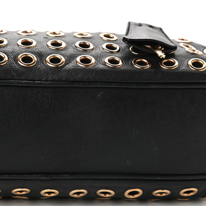 Prada Nappa Metal Grommet Bauletto Black 9 of 9