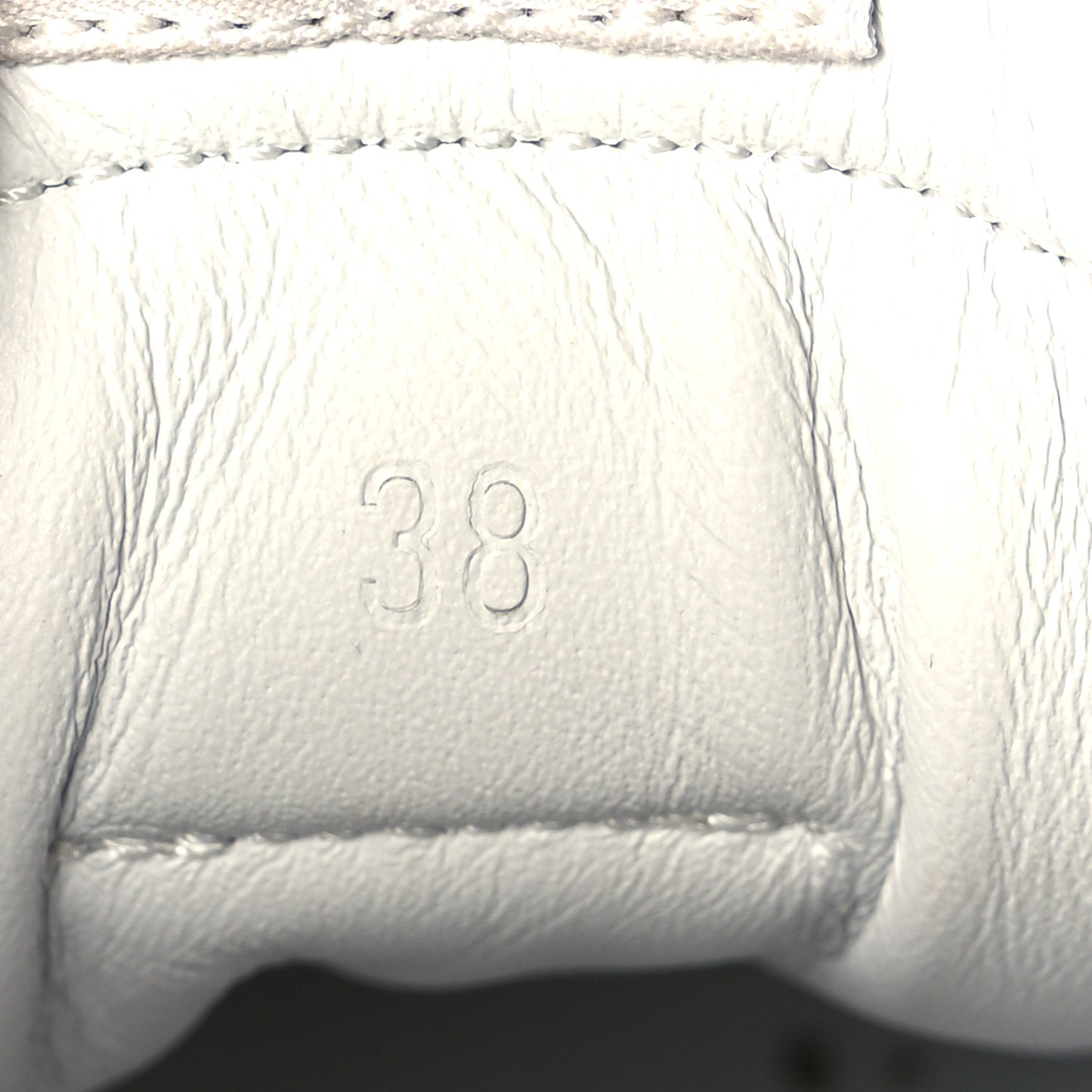 Nappa Suede Goatskin Jet Sneakers 38 White