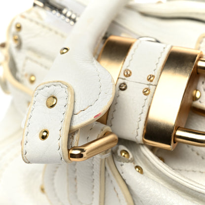 Chloe Calfskin Small Paddington Satchel White 17 of 18