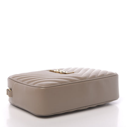 Saint Laurent Calfskin Matelasse Monogram Lou Camera Bag Dusty Grey 4 of 14
