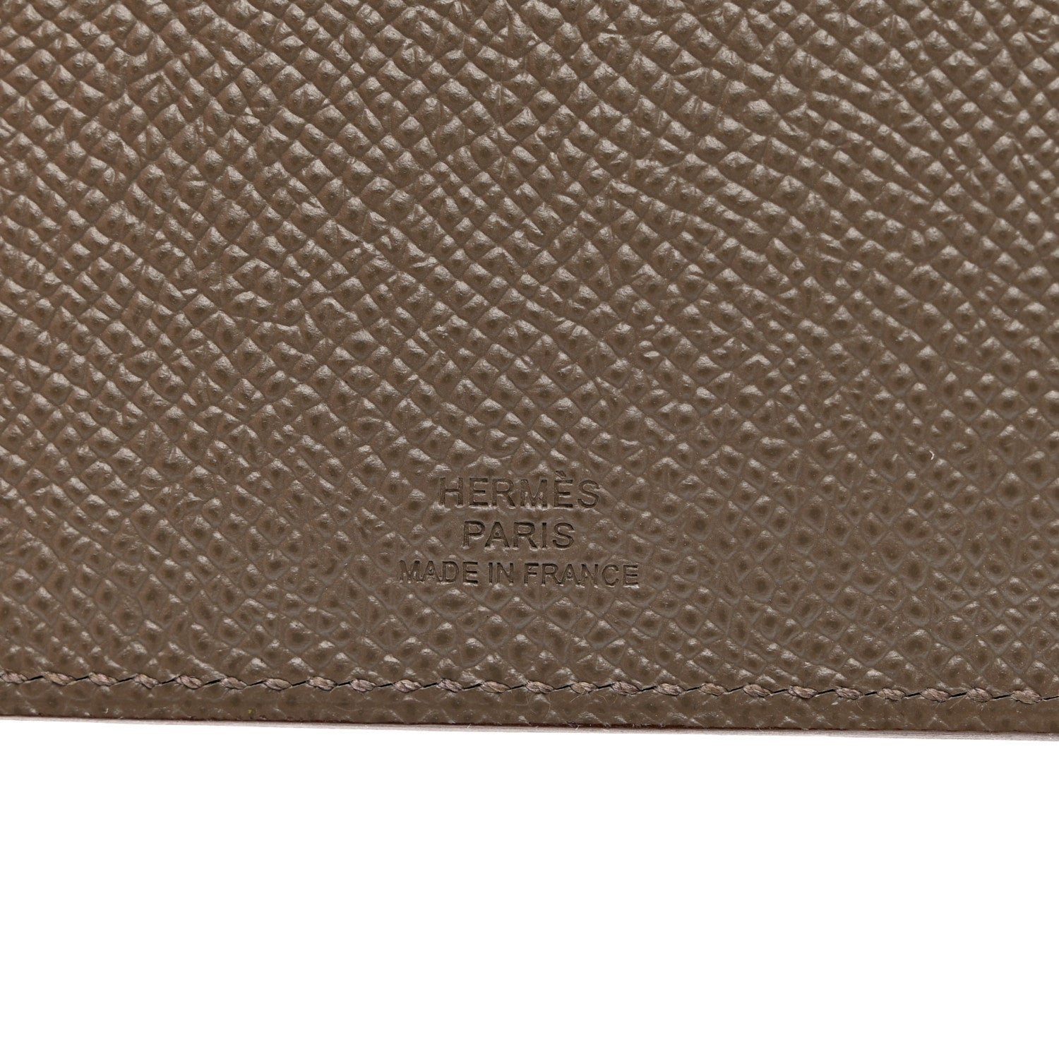 Hermes Epsom Tarmac Dot PM Passport Holder Etain Black 6 of 6