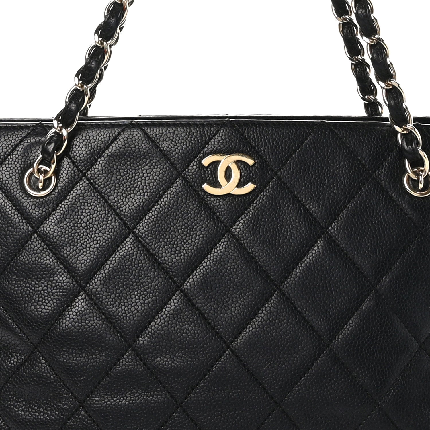 Chanel Caviar Quilted Shopping Tote Black 8 of 11