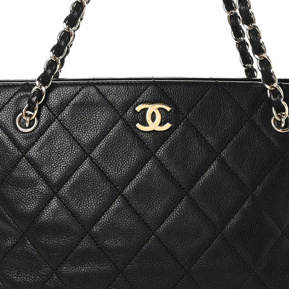 Chanel Caviar Quilted Shopping Tote Black 8 of 11