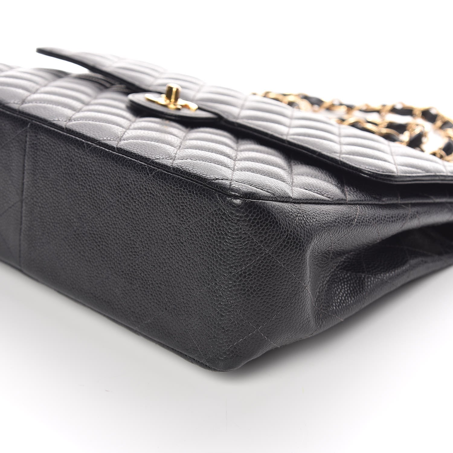 Chanel Caviar Quilted Jumbo Single Flap Black 12 of 12