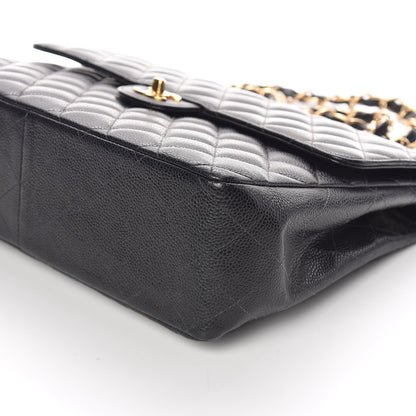 Chanel Caviar Quilted Jumbo Single Flap Black 12 of 12