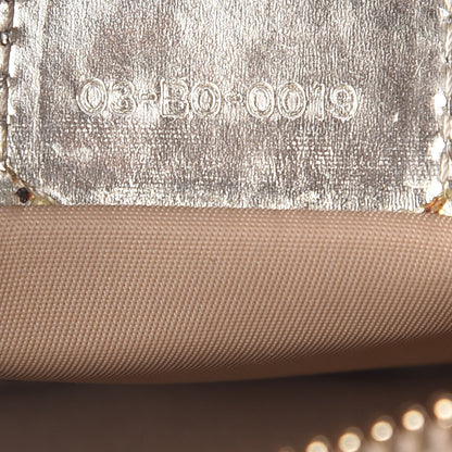 Christian Dior Metallic Patent Monogram Shoulder Bag Light Gold 7 of 7