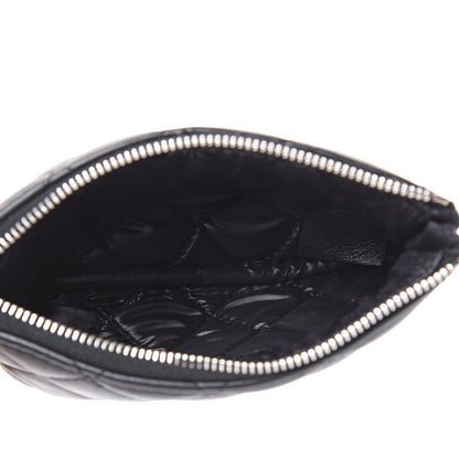 Chanel Lambskin Quilted Small Cosmetic Case Black 5 of 7