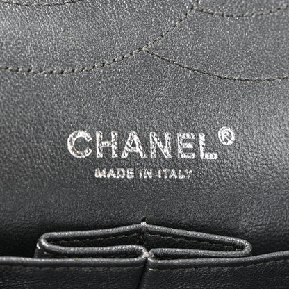Chanel Metallic Aged Calfskin Quilted 2.55 Reissue 227 Flap Dark Silver 16 of 40