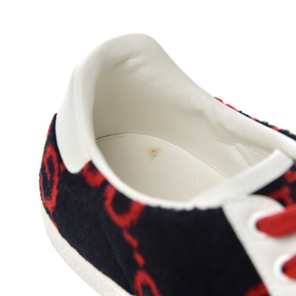 Gucci Terry Cloth GG Monogram Web Womens Ace Sneakers 36.5 Blue Red 13 of 16