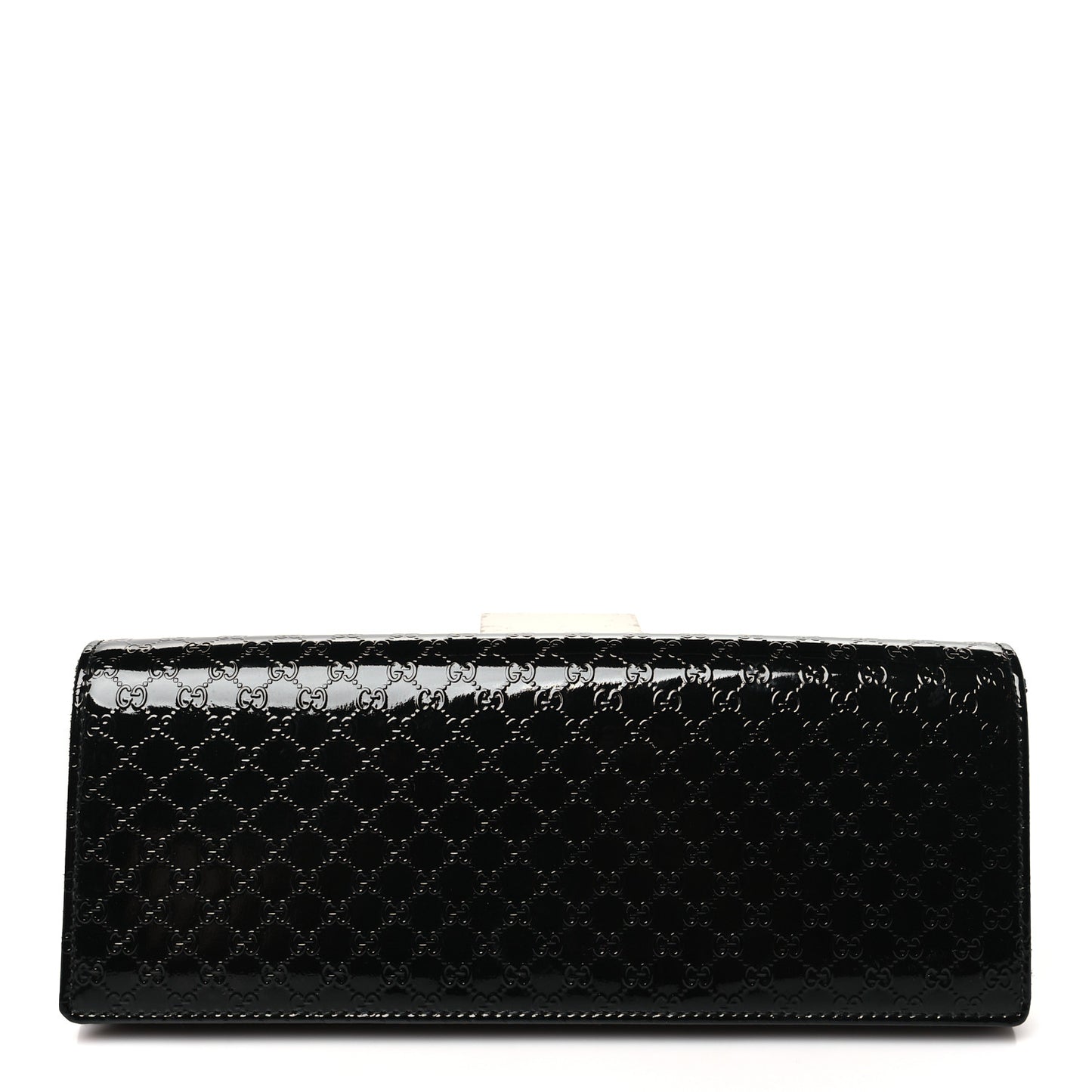 Patent Microguccissima Small Broadway Clutch Black