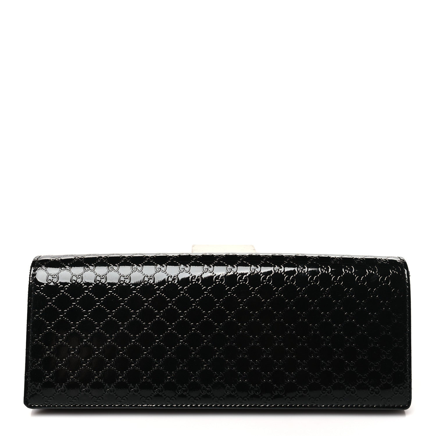 Gucci Patent Microguccissima Small Broadway Clutch Black 1 of 9