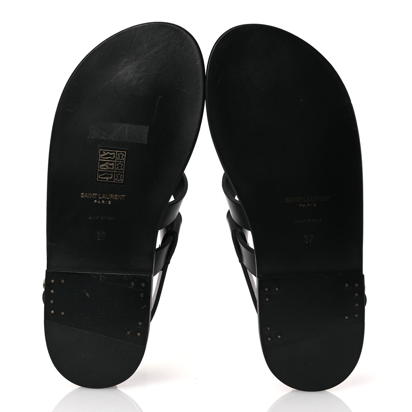 Calfskin Pepe 05 Sandals 37 Black