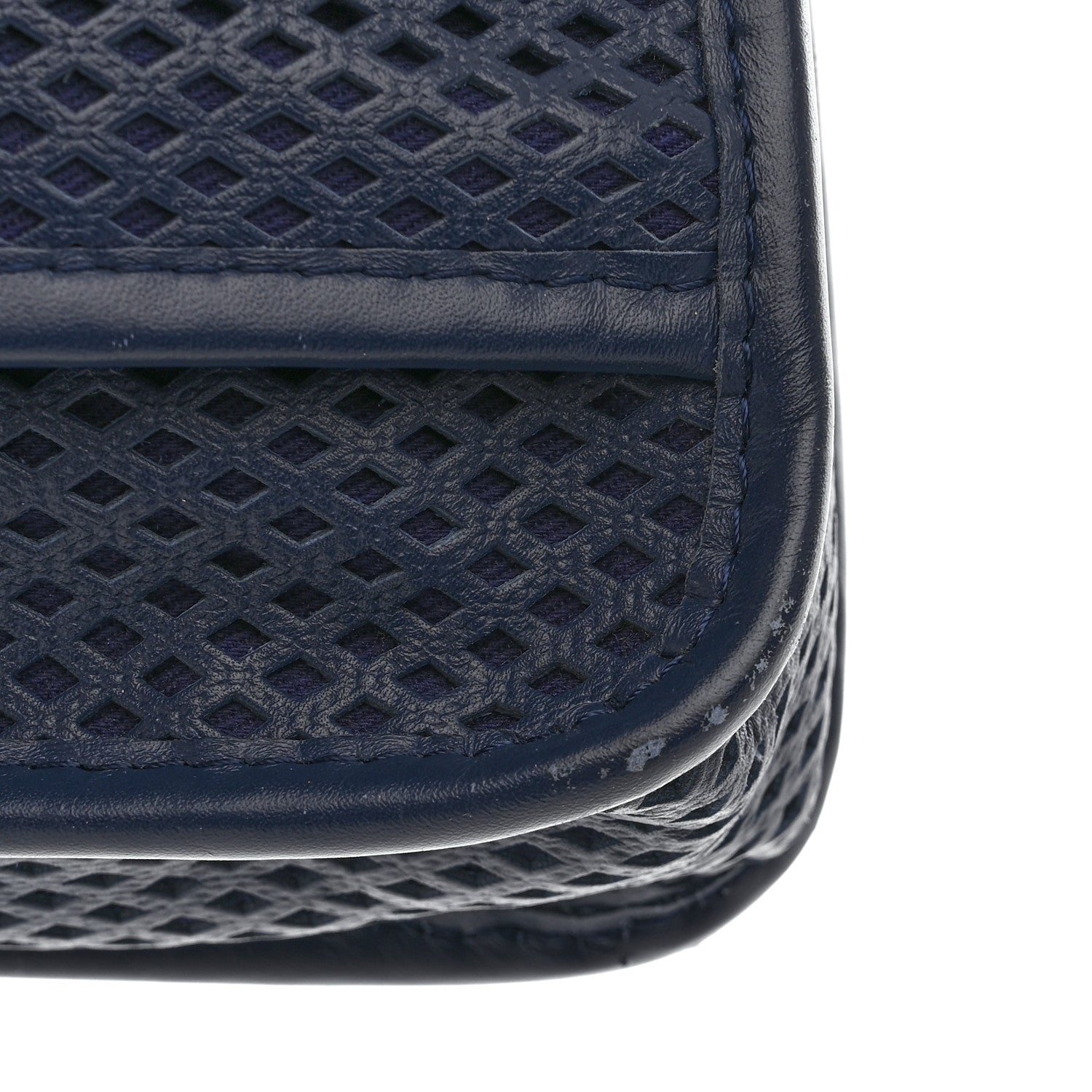 Chanel Perforated Calfskin Large Up In The Air Flap Dark Blue 13 of 15