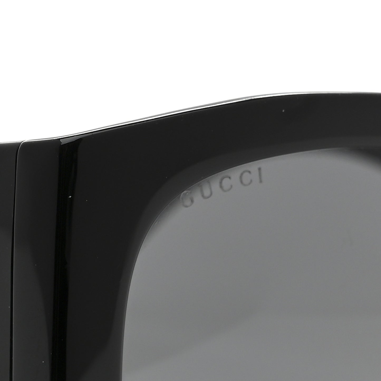Acetate Square Frame Sunglasses GG0142SA Black