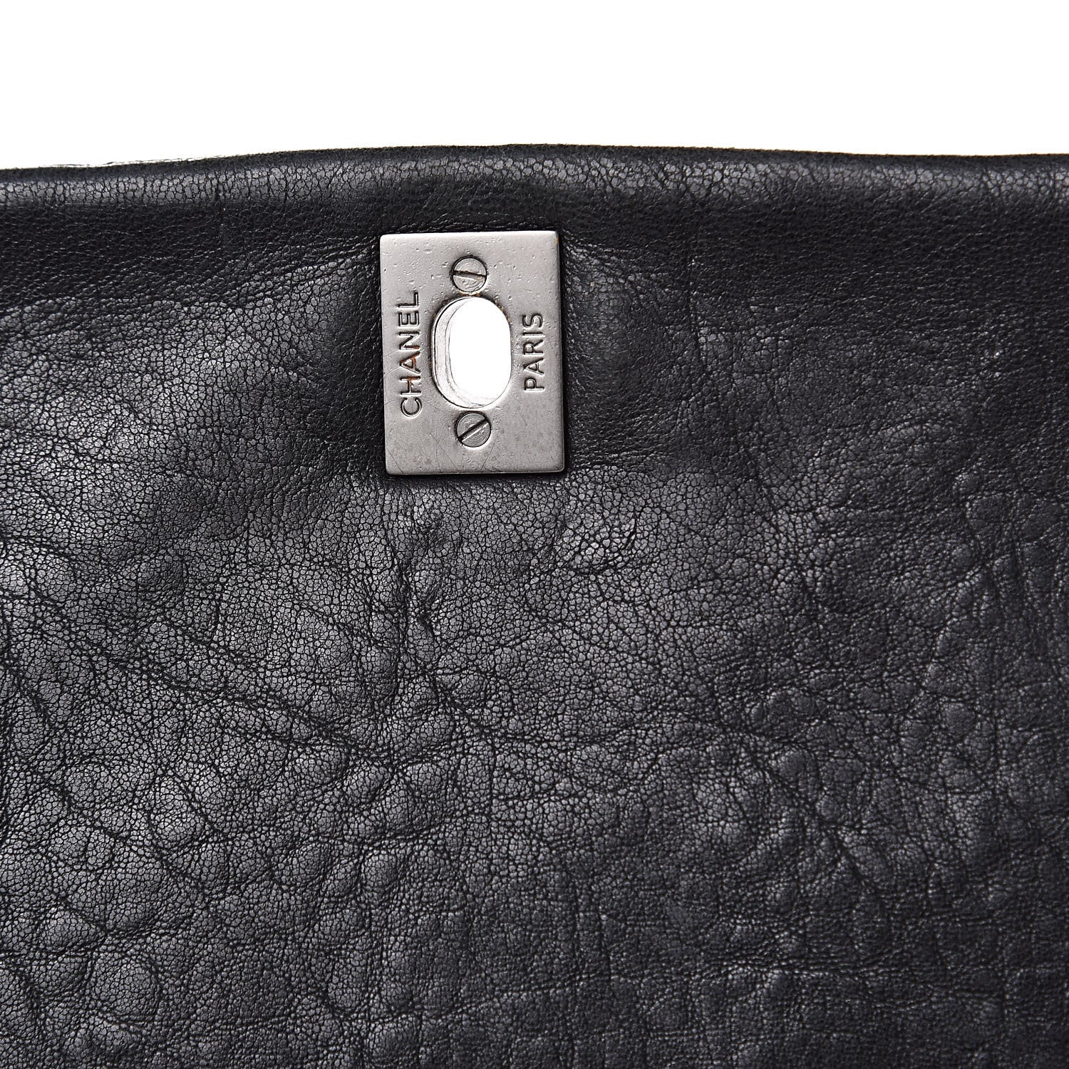 Chanel Lambskin Quilted Medium Leo Lion Flap Clutch Black 13 of 13