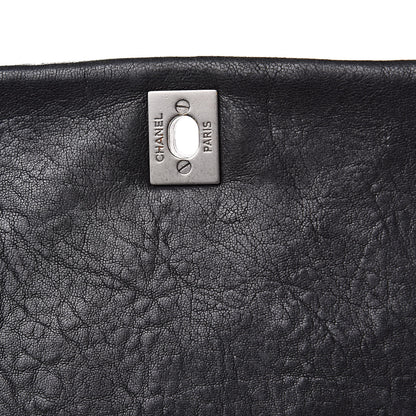 Chanel Lambskin Quilted Medium Leo Lion Flap Clutch Black 13 of 13