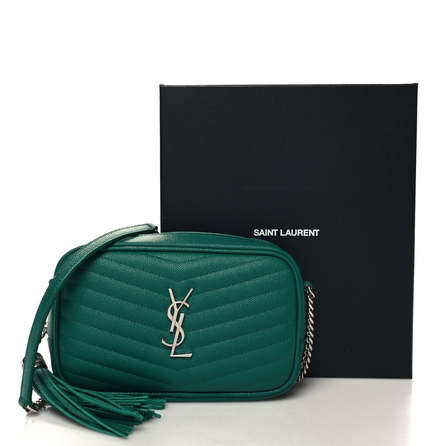 Grain De Poudre Matelasse Monogram Mini Lou Camera Bag Green Field