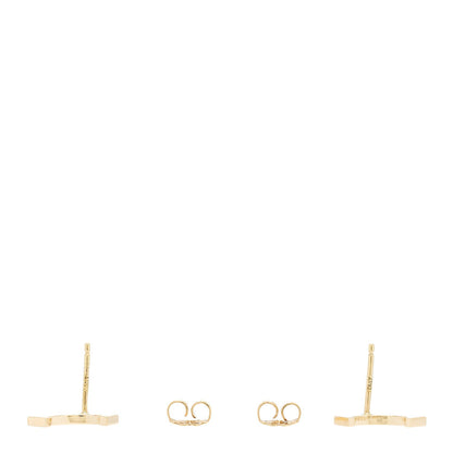 Tiffany 18K Yellow Gold T Smile Stud Earrings 5 of 5
