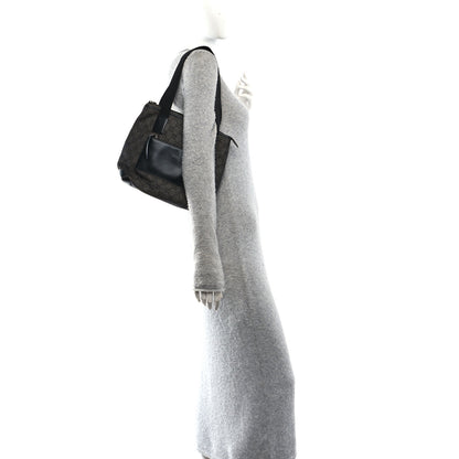 Gucci Denim Monogram Tote Bag Black 2 of 11