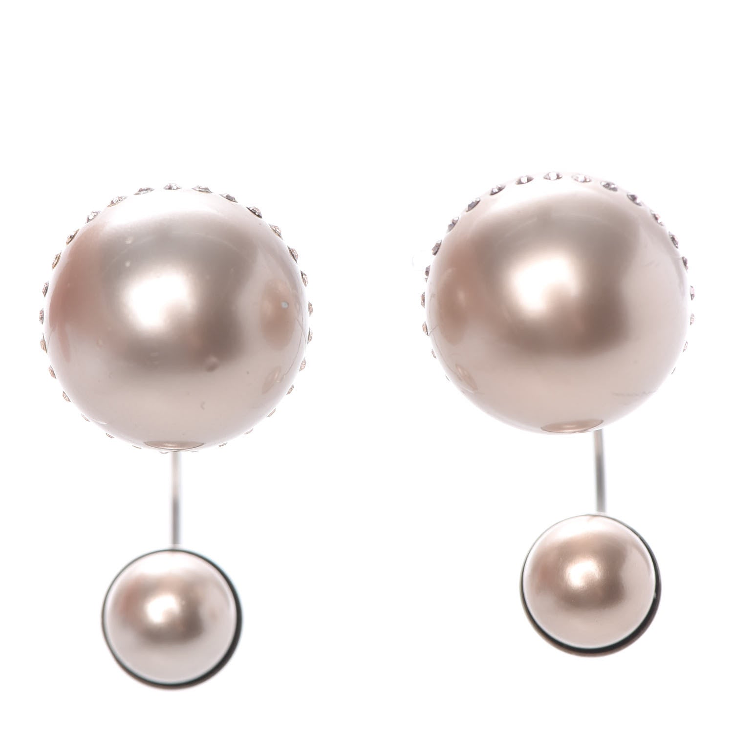 Christian Dior Crystal Pearl Ultradior Earrings Cream 1 of 5