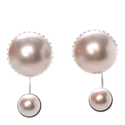 Christian Dior Crystal Pearl Ultradior Earrings Cream 1 of 5
