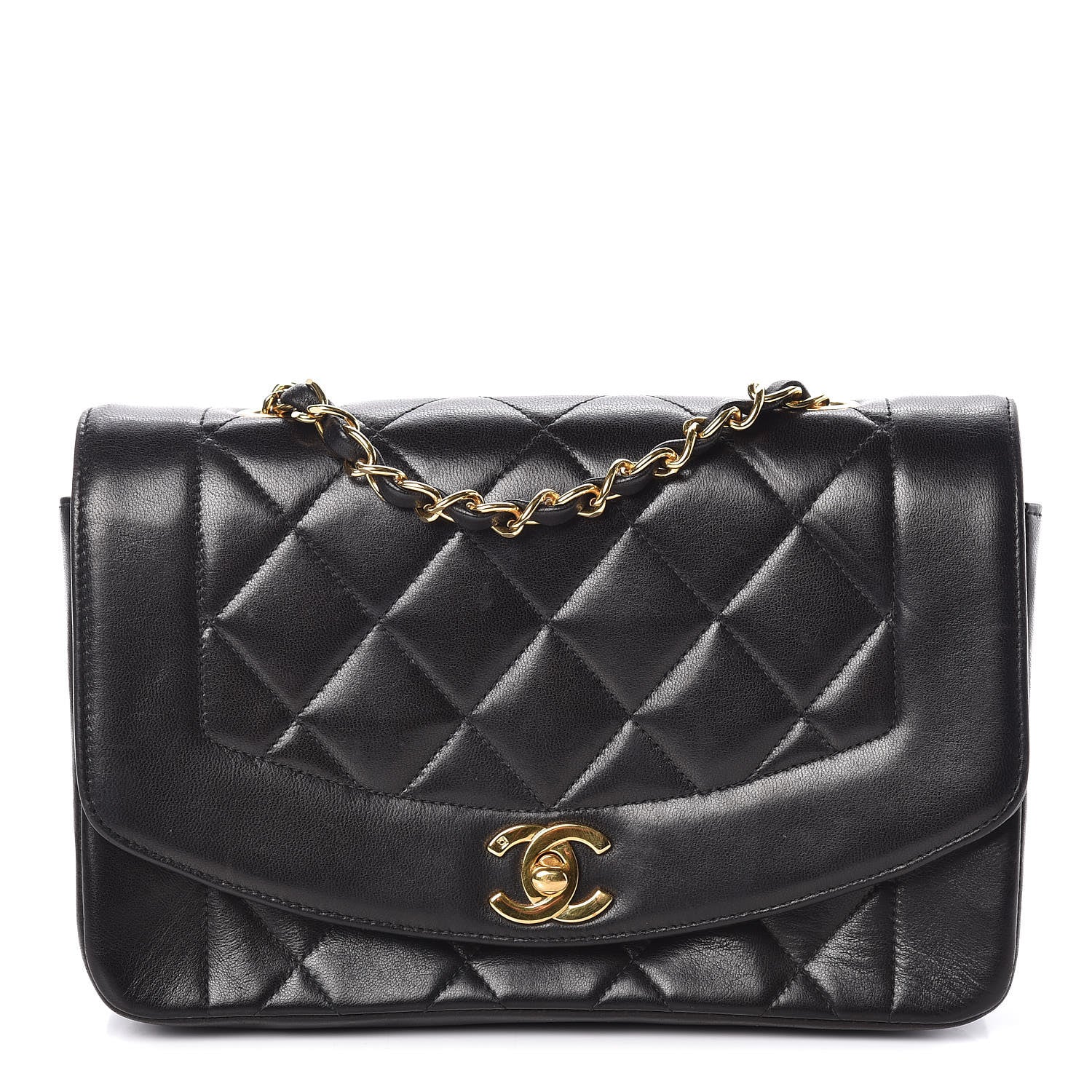 Chanel Lambskin Quilted Small Flap Black 1 of 10