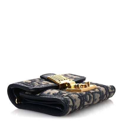 Christian Dior Oblique DiorAddict Wallet Blue 4 of 11