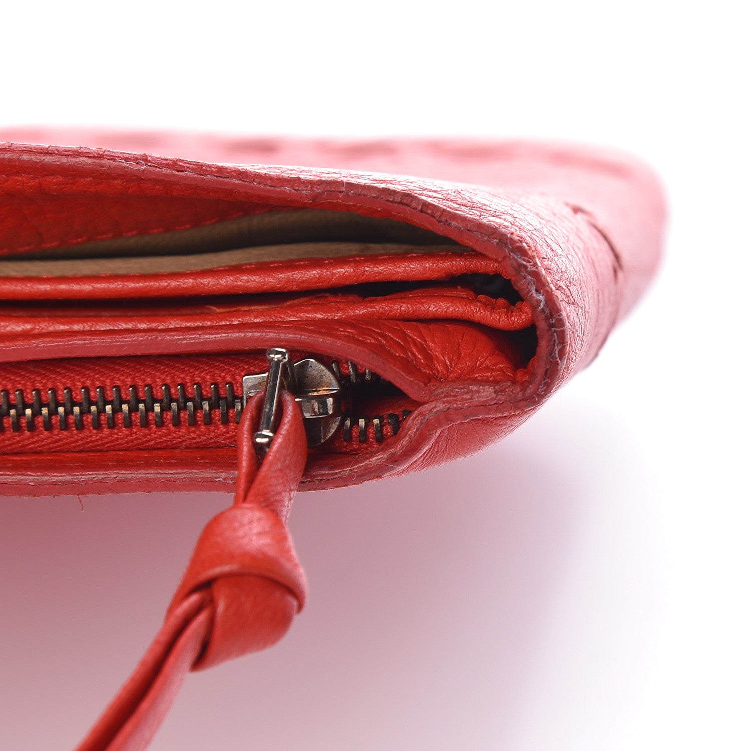 Bottega Veneta Grained Calfskin Continental Snap Wallet Rosso 9 of 13