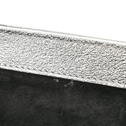Saint Laurent Metallic Calfskin Medium Classic Monogram Kate Satchel Platine 9 of 18