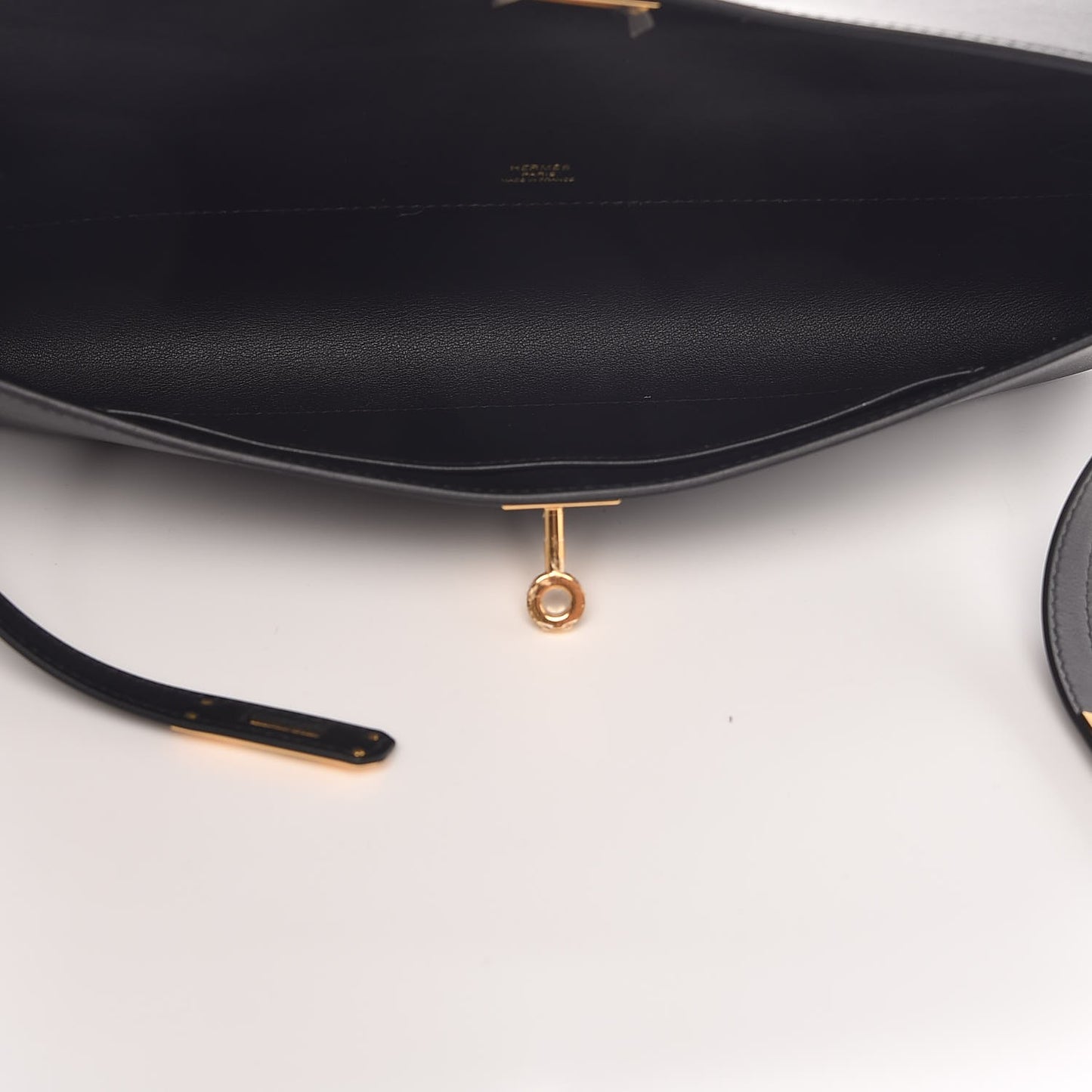 Swift Kelly Cut Clutch Pochette Black