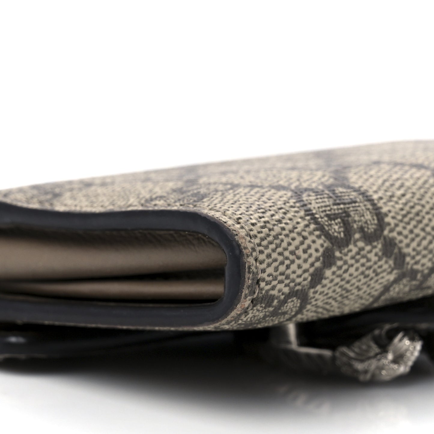 GG Supreme Monogram Dionysus Coin Purse Taupe