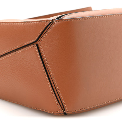 Loewe Calfskin Small Puzzle Bag Tan 9 of 11