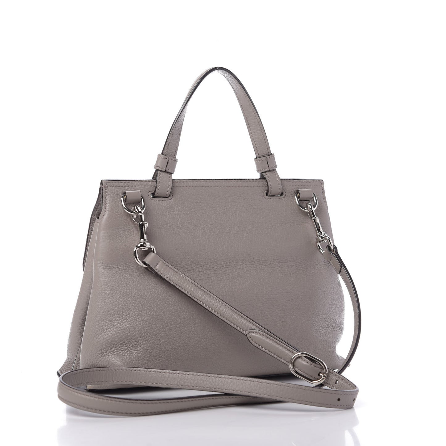 Cellarius Calfskin Small Bamboo Daily Top Handle Bag Storm Grey