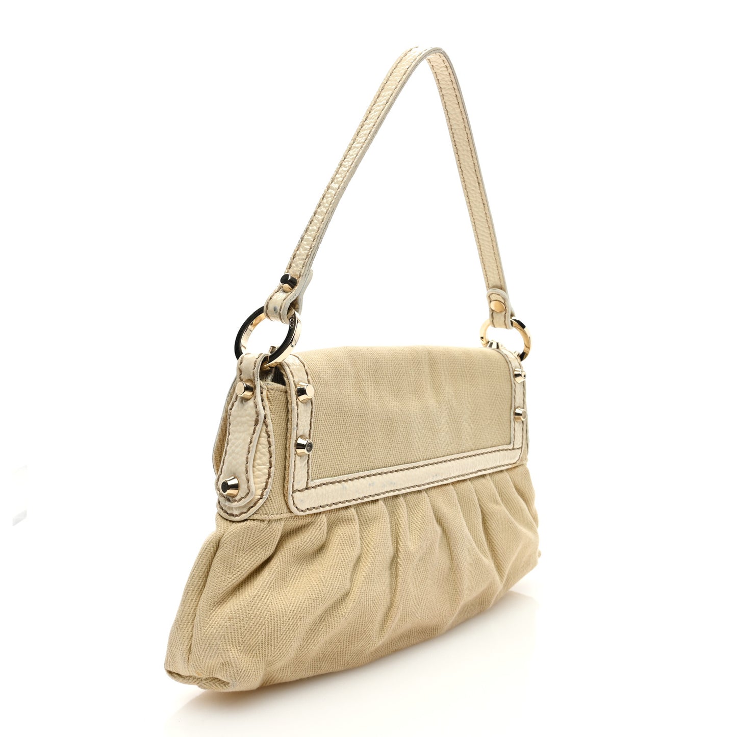 Canvas Small Chef Shoulder Bag White