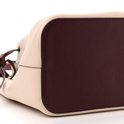 Louis Vuitton Calfskin Lockme Bucket Soie Quartz Calla 8 of 13