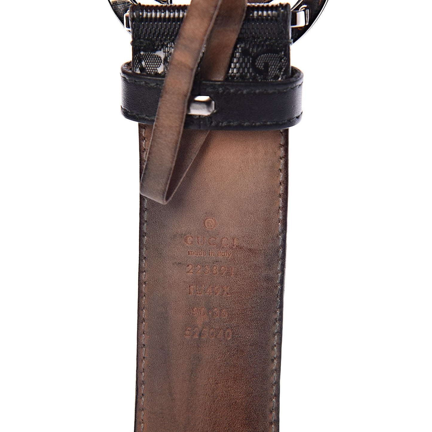 Imprime Monogram Interlocking G Belt 90 36 Black