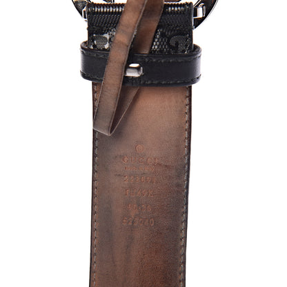 Gucci Imprime Monogram Interlocking G Belt 90 36 Black 7 of 10