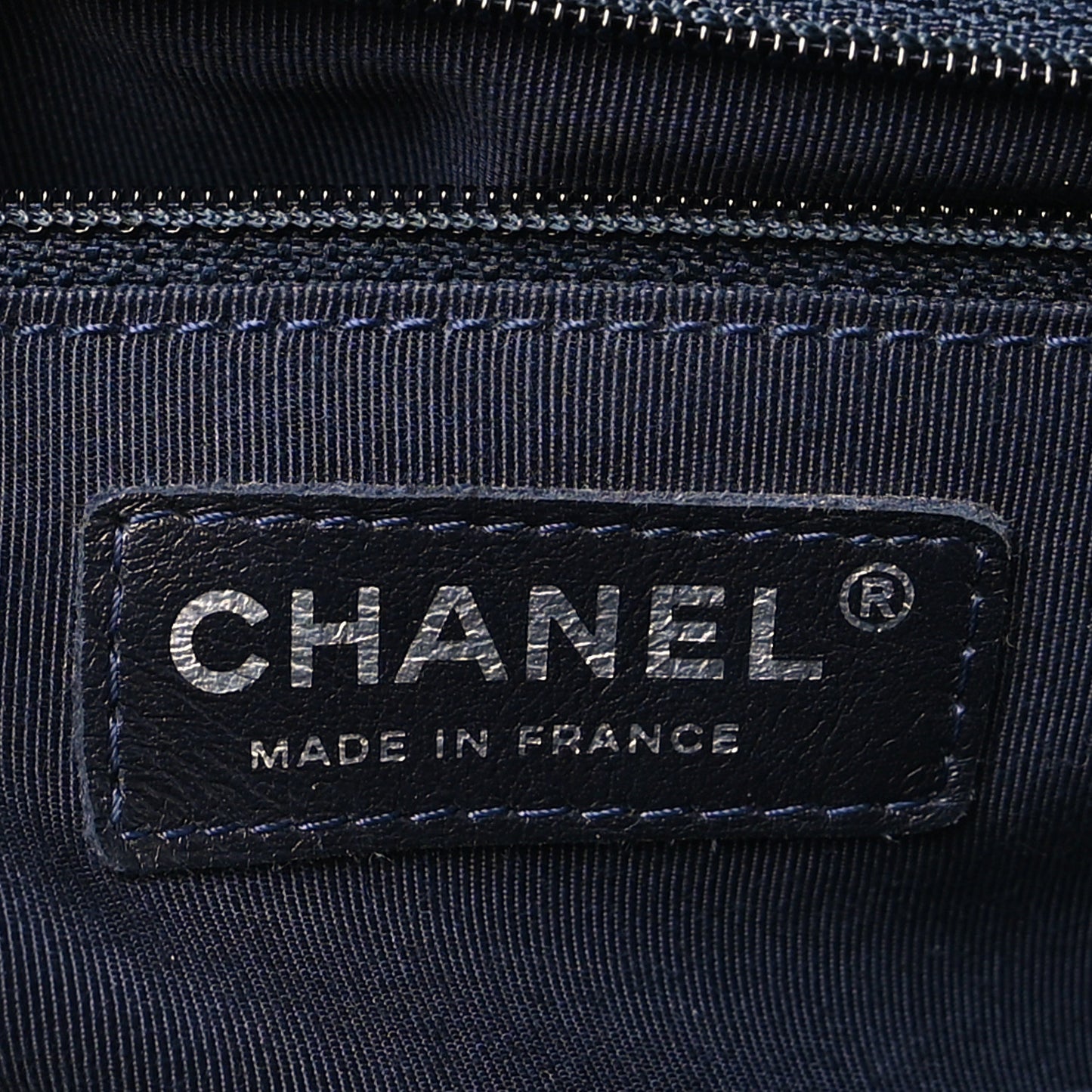 Calfskin Quilted New Medium Boy Flap Dark Blue