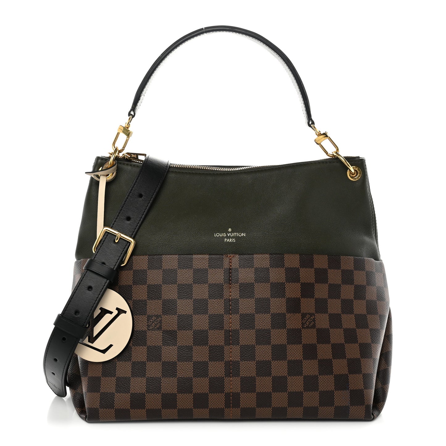 Damier Ebene Calfskin Maida Khaki