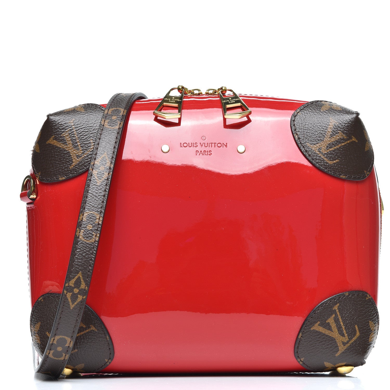Louis Vuitton Patent Miroir Venice Scarlet 1 of 9