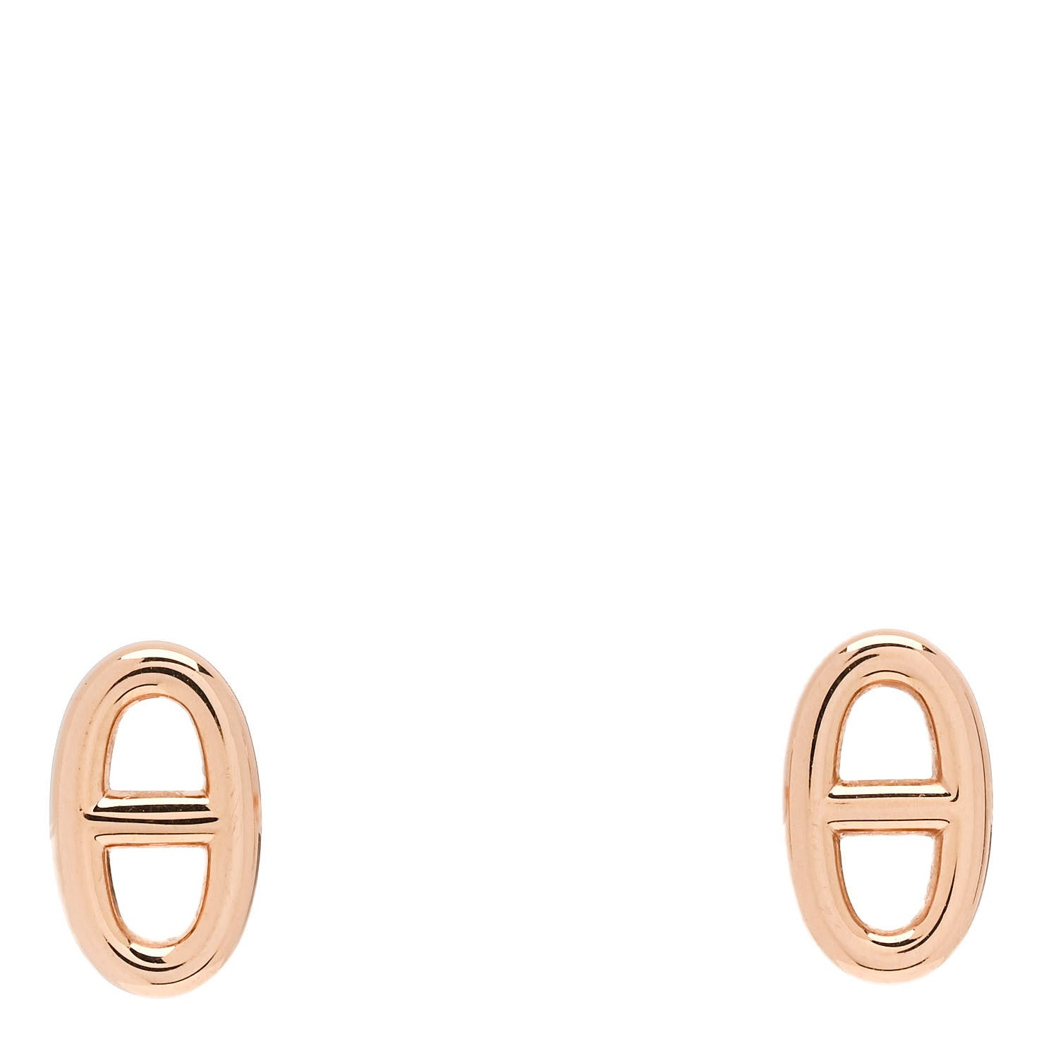 Hermes 18K Rose Gold TPM Farandole Stud Earrings 1 of 5