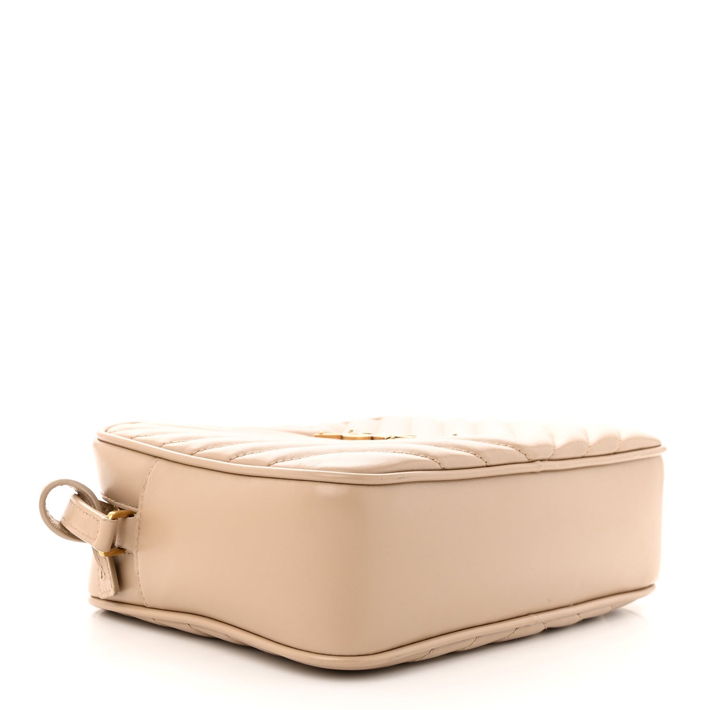 Calfskin Matelasse Monogram Lou Camera Bag Dark Beige