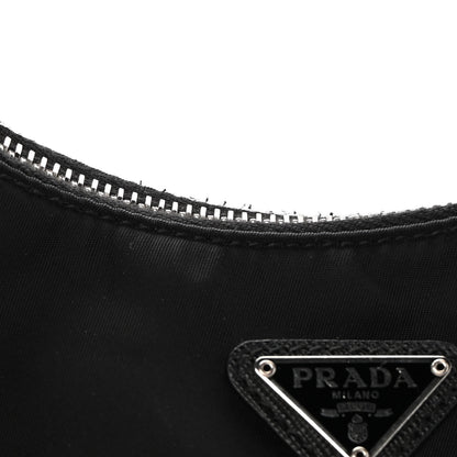 Prada Nylon Re-Edition 2005 Shoulder Bag Black 12 of 14